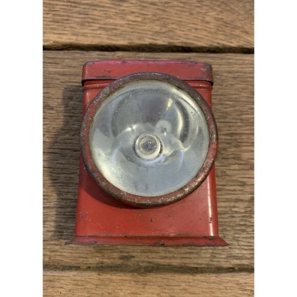 Vintage Niagra “Electric Lantern " Searchlight Red Flashlight Train Lamp Antique - Picture 9 of 9
